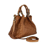 Penelope - Borsa a Mano in Pelle Intrecciata Vintage - FrasiBags